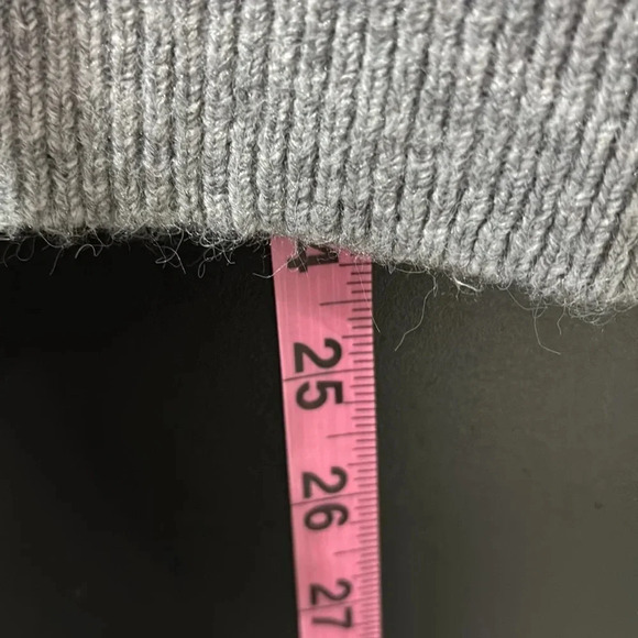 Cupio Blush Mock neck ruffle,long puff/pleated sleeve,soft, warm winter knit - Picture 8 of 9